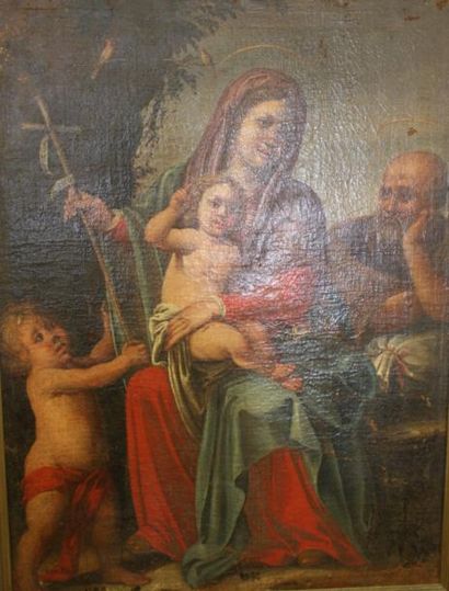 null Ecole Française du XVIIIème siècle

La sainte famille, Vierge à l'enfant aux...