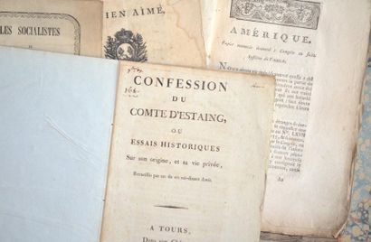 null HISTOIRE & COMMERCE. 5 brochures.

- Panégyrique de Louis XV le Bien-aimé (1748)...