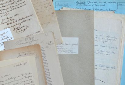 LANDES. 29 lettres et manuscrits. 
Jean Maximilien...