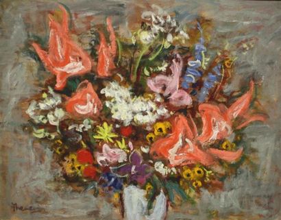 null Pierre Thevenin (1905-1950)
Composition florale
Huile sur toile.
Signée en bas...