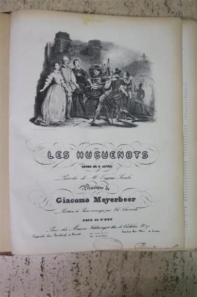 null GIACOMO MEYERBEER. Les Huguenots, opéra en 5 actes, paroles de M. Eugène Scribe...