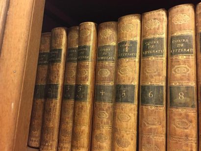 null Cours de littérature ancienne et moderne, An VII de la République. 8 volume...