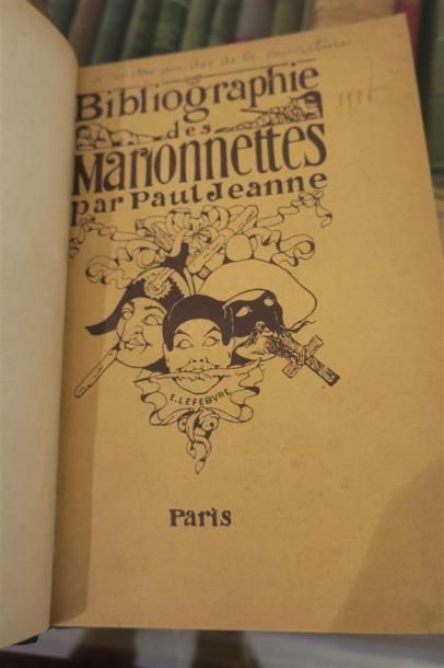 null Paul Jeanne. Bibliographie des Marionnettes. Paris, Editions de le Très Illustre...