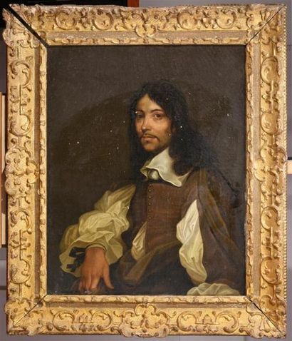 null BOURDON Sébastien (D'après) 1616 - 1671
Portrait d'Homme dit L'Homme aux rubans...