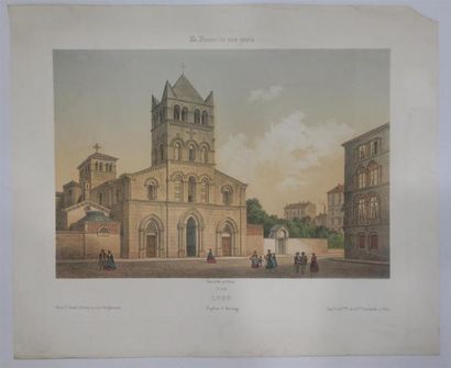null LYON - Léon Auguste ASSELINEAU (1808-1889)
Eglise d'Ainay 
Très rare lithographie...