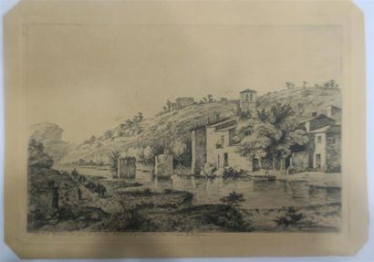 null Jean Jacques de BOISSIEU (1736-1810)
Vue de Champvert près de Lyon et vue de...