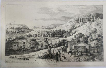 null Jean Jacques de BOISSIEU (1736-1810)
Vue de Champvert près de Lyon et vue de...
