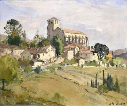 null Louis Marie Désiré-Lucas (1869-1949)
L'église au sommet du village
Huile sur...