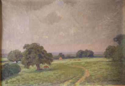 null Alexis de Broca (1868-1948)
Vaches au pré
Huile sur toile
Signée en bas à droite
Réseau...