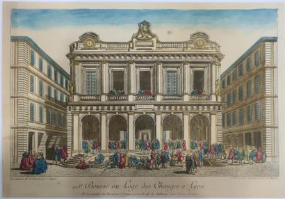 null LYON - Imagerie populaire de la fin du XVIIIème siècle
Bourse ou loge des Changes
Belle...