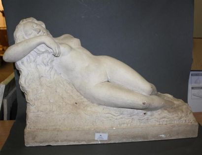 null Aldo Bartelletti (1898 - 1976)
Femme nue allongée
Pierre blanche. Signée. 
H....