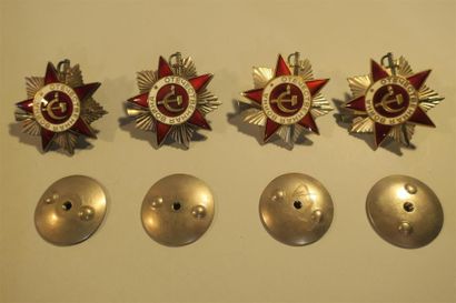 null URSS, Ordre de l'étoile de la guerre patriotique, lot de 5