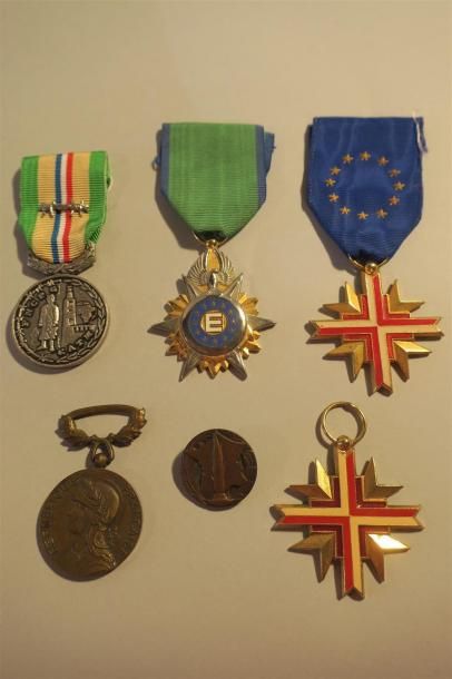 null France- Médailles militaires afn, lot de 6