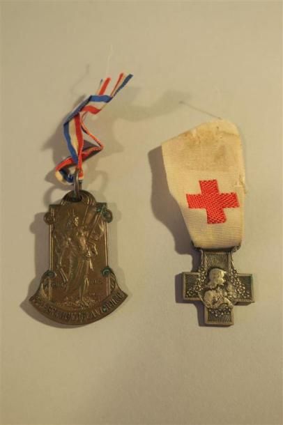null France/Italie- Médaille de la colonie française de milan pour armistice, et...