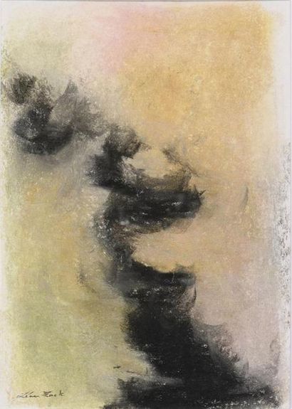 null Léon Zack (1892-1980) 
"Composition" 
Pastel sur papier
Signé en bas à gauche
29...