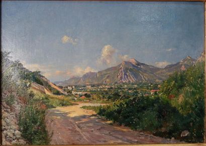 null André Léon ALBERTIN (1867-1933)
La grande Chartreuse. 
Huile sur toile. 
Signé...