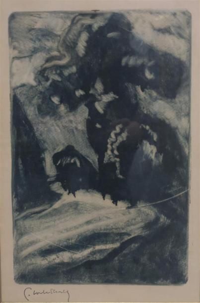null Pierre Combet-Descombes (1885-1966)
Paysage
Monotype
Cachet en bas à gauche
A...