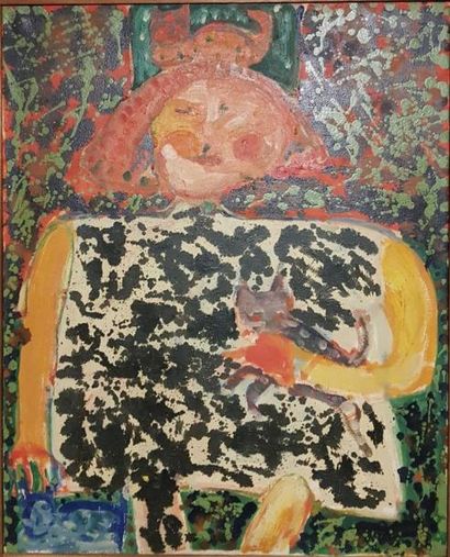 null Armand Avril (né en 1926)
Femme assise
Huile sur toile
100 x 81 cm