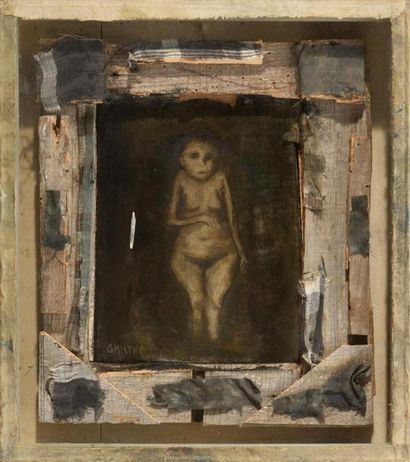 null Gilbert Pastor (1932-2015)
Femme nue
Huile sur toile dans un emboitage en bois,...