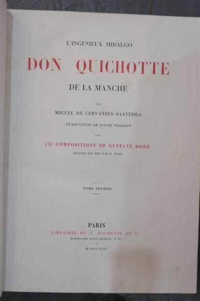 null L'ingénieux Hidalgo Don Quichotte de la manche par Cervantes, compositions de...