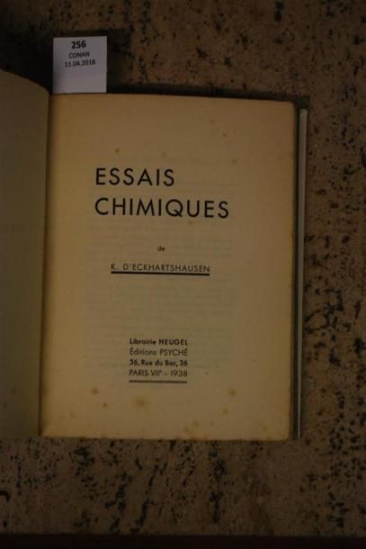 null ECKHARTSHAUSEN (K. D'). ESSAIS CHIMIQUES. PARIS, ÉDITIONS PSYCHÉ, 1938. Un volume,...