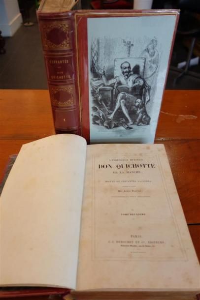 null Don Quichotte, Cervantes, édition de 1837, 2 volumes 
