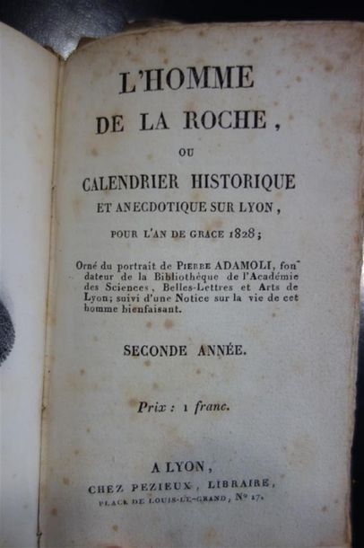 null L'Homme de la Roche ou Calendrier historique et anecdotique sur Lyon 