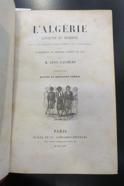 null L'Algérie ancienne et moderne par Léon Galibert, Paris 1854