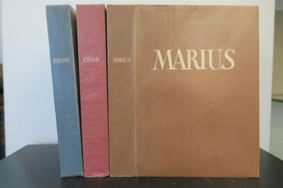 null Marcel PAGNOL, 3 volumes : Marius, César, Fanny. Illustrations de Dubout. 