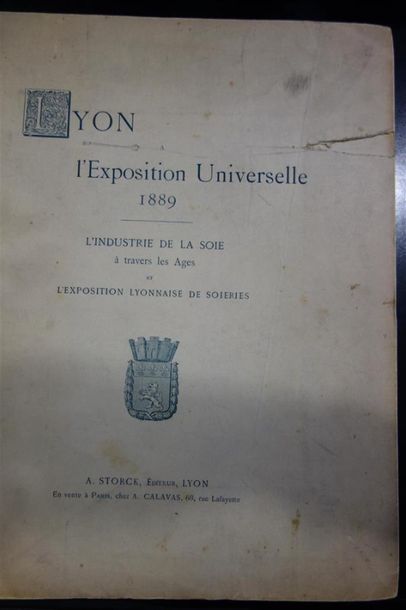 null Lyon à l'exposition universelle 1889, l'industrie de la soie 