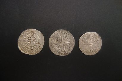 null JEAN II LE BON (1350-1364) Blanc au chatel fleurdelisé ,3g77, Gros à la couronne,...