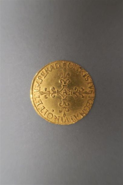 null CHARLES IX (1560-1574) : ECU D OR AU SOLEIL 1571, frappé a Paris , 3 g 37, 35500...