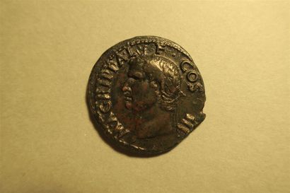 null AGRIPPA ( frappée sous Caligula en 37-41) AS de cuivre , 11g45, RIC 58, C 3,...