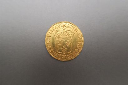 null LOUIS XIV (1643-1715) , DEMI LOUIS à L ECU 1691 N , 3g37, réformation, G 239,...