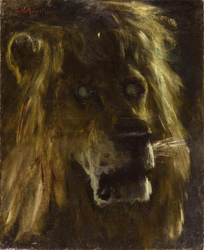 Gustav Wertheimer (1847-1904). Tête de Lion....