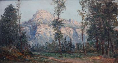 Émile Veron, attribué à (1881-1931). Le mont...