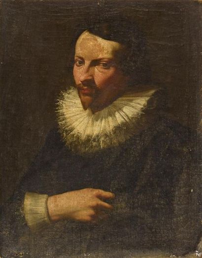 null VOUET Simon (Attribué à). 
Paris 1590 - id. ; 1649.
Portrait d'homme en buste,...