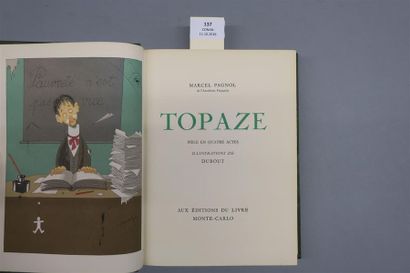 null PAGNOL (Marcel) - DUBOUT. TOPAZE. Pièce en quatre actes. MONTE - CARLO, ÉDITIONS...