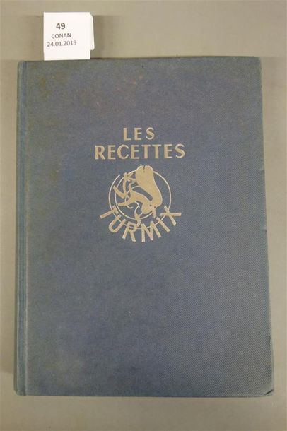 null DAZIN (Marc). LES RECETTES TURMIX. PARIS, TURMIX, 1948. Un volume, in-8 carré,...