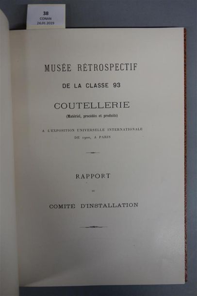 null [COUTELLERIE]. MUSÉE RÉTROSPECTIF DE LA CLASSE 93 COUTELLERIE (matériel, procédés...