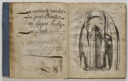 null MANUSCRIT. L'ÉCUYER TRANCHANT. Manuscrit, s. l., s. n., anno 1560 manuscrit...
