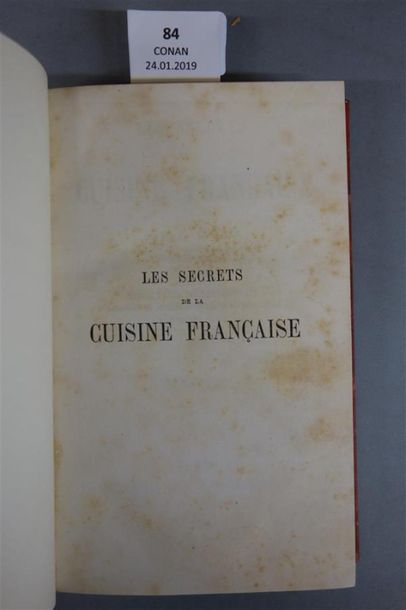 null GOGUÉ (A.). LES SECRETS DE LA CUISINE FRANÇAISE. PARIS, HACHETTE, & Cie, 1856....