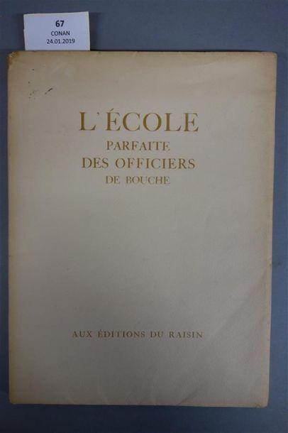 null [ÉCOLE DE BOUCHE]. L'ÉCOLE PARFAITE DES OFFICIERS DE BOUCHE. s. l. (DIJON),...