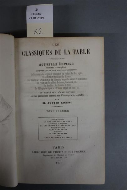 null AMÉRO (Justin). LES CLASSIQUES DE LA TABLE. Nouvelle édition refondue, complétée...