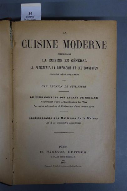 null [COLLECTIF]. LA CUISINE MODERNE. Comprenant la cuisine en général, la pâtisserie,...