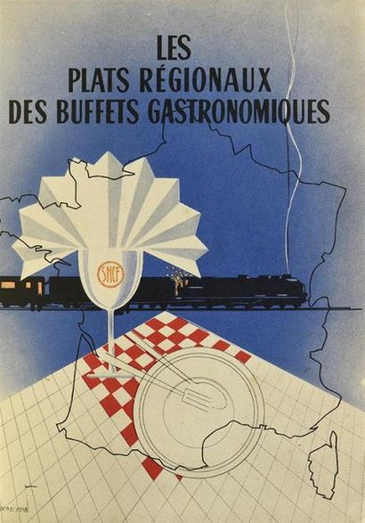 null [CHAIX]. LES PLATS RÉGIONAUX DES BUFFETS GASTRONOMIQUES. PARIS, CHAIX, 1951....