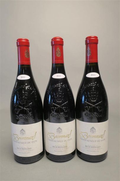 null 3 B CHATEAUNEUF DU PAPE BOISRENARD Rouge Domaine de Beaurenard 2011