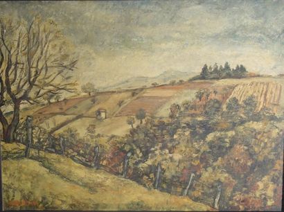 null Jean Martin (1911-1996)
Paysage en automne 
Huile sur panneau.
Signé 
60 x 81...