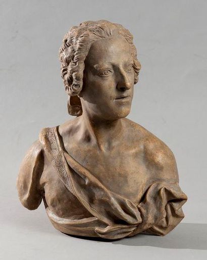 null Jean-Baptiste BOUDARD (1710-1768)
Portrait en buste de Monsieur Jean François...