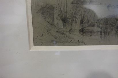 null Jean-Antoine DUCLAUX (1783-1868)
Couzon vu de La Pelonière
Dessin à la pierre...